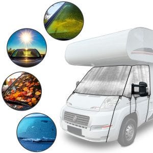 Motorhome thermal mat outside compatible with Fiat Ducato from 06/2006 ME65 Vanit Windshield cover DPLN3