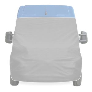 Motorhome windshield cover fleece compatible with Fiat Ducato 06-23 window insulation Vanit ME58 gray DPLN2