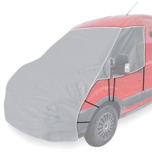 Motorhome windshield cover fleece compatible with Ford Transit 06-14 window insulation Vanit ME58 gray DPLN1