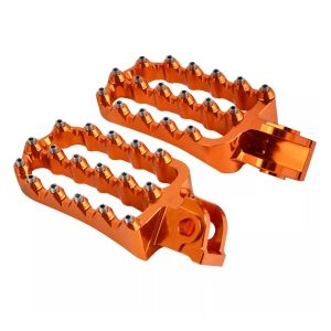 Footpegs compatible with Motocross, Enduro 19-21 footrests Xdure orange