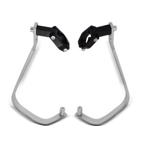 Handguards compatible with Motocross, Enduro XDURE HP18 Handelbar Guards silver