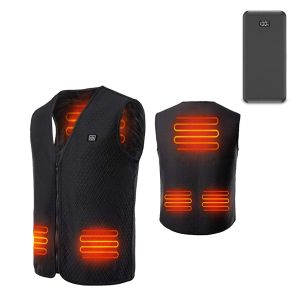 Set Heating vest Size M HW2 XGP Heated motorcycle vest USB with Power bank 10000mah Lumitecs portable charger