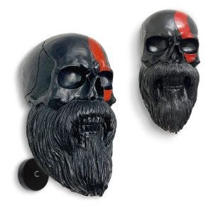 Motorcycle helmet holder wall mount Skull XGP MH12 wardrobe black DPLI2