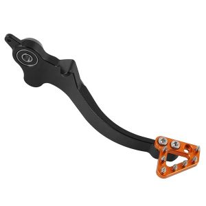 Foot brake lever / brake lever compatible with KTM 690 SMC R 12-17 rear wheel brake Zaddox black / orange