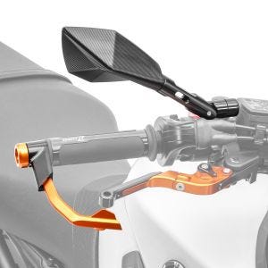 Set: Lever protectors brake lever clutch or + Mirror bl compatible with Triumph Speed Triple / R / RS / S