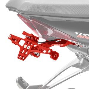 Kennzeichenhalter für Ducati Diavel / 1260 / S Nummernschildhalter Zaddox NH2 rot_1
