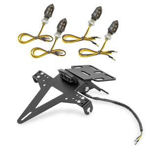 Set Kennzeichenhalter + 4x LED Blinker für Kawasaki Z 900 / 650 Zaddox KX4_1