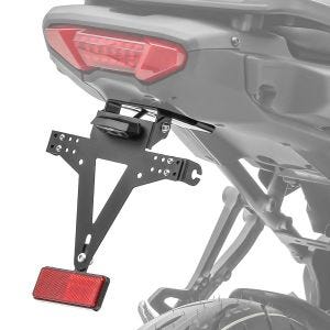 Number plate holder compatible with Yamaha Tracer 9 / GT 21-24 Number plate holder with lighting Zaddox