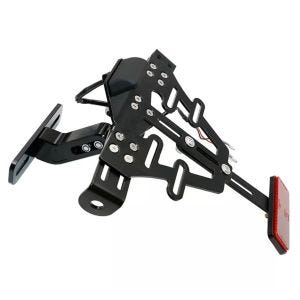 Motorcycle license plate holder tail tidy Universal + LED light Zaddox KH5