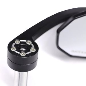 Motorcycle handlebar end mirror with E-mark rearview mirror pair Zaddox SP19 DPL2